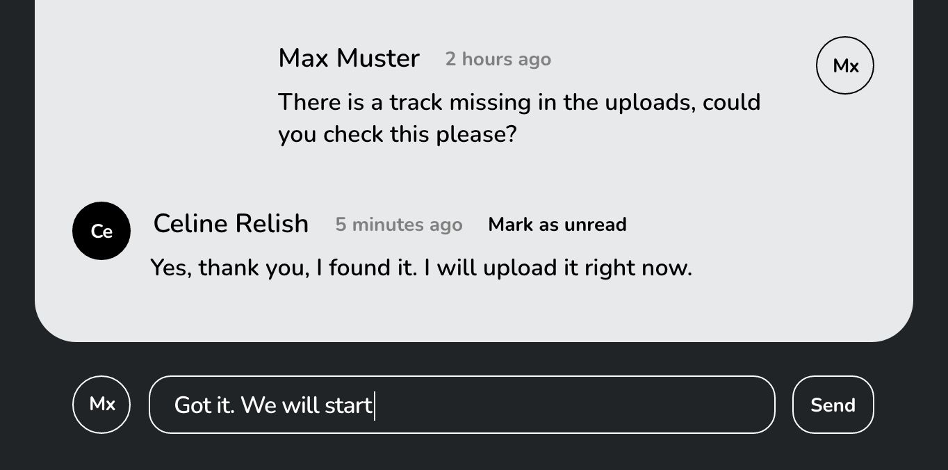 A screenshot of the app order overview on a desktop device.